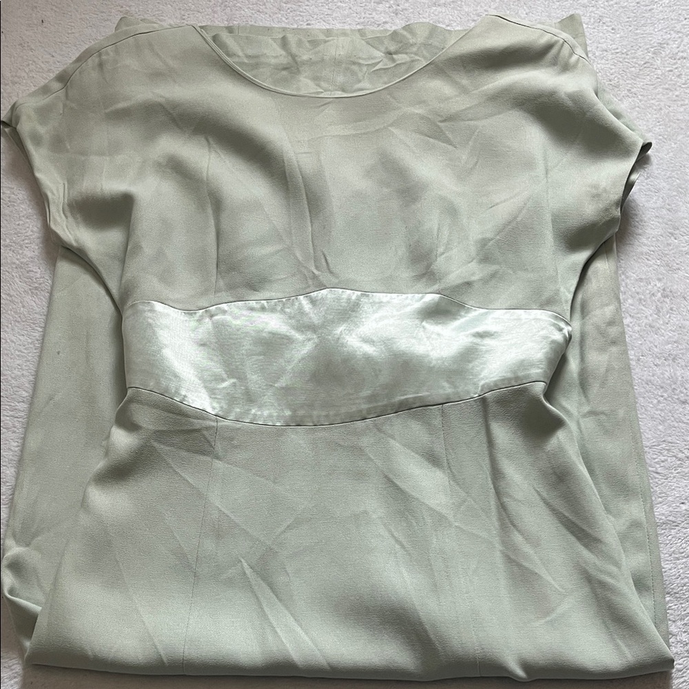 CDC Light Green Satin Women's Dress
